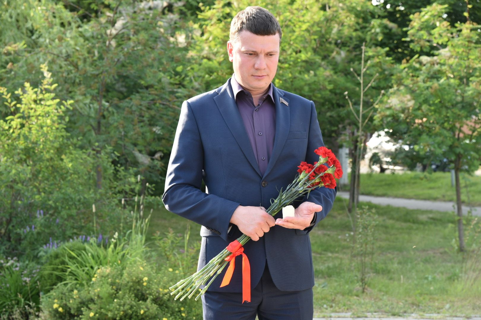 Химки, цветы, возложение