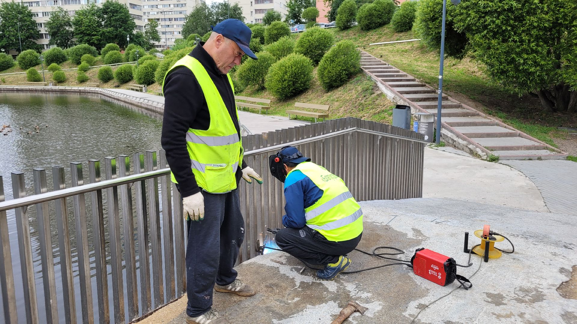 жкх; ремонт; мост; пруд; вандалы