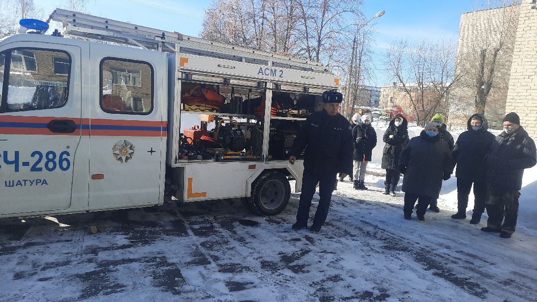 Шатура, ЧС, обучение, школа, учения, моспожспас, школа-интернат