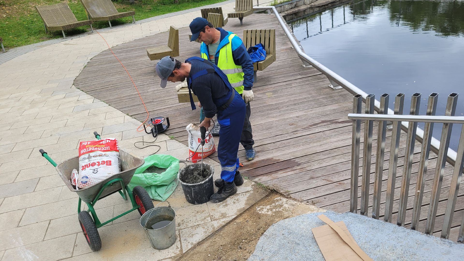 жкх; благоустройство; ремонт; мост; видное