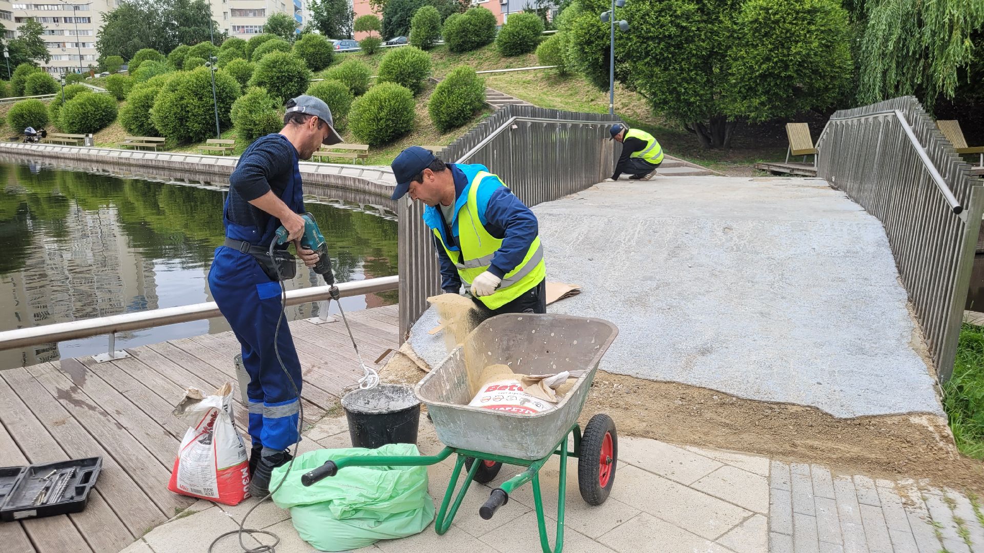 жкх; благоустройство; ремонт; мост; видное