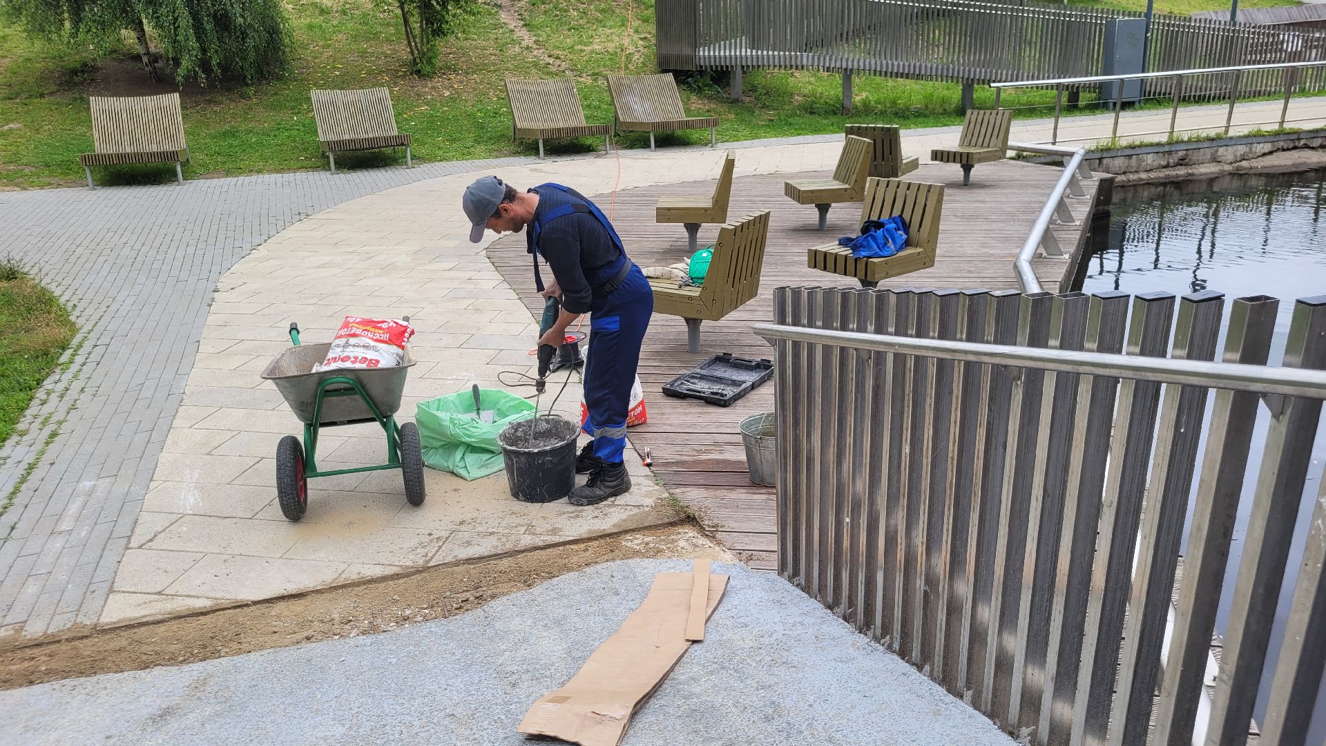 жкх; благоустройство; ремонт; мост; видное