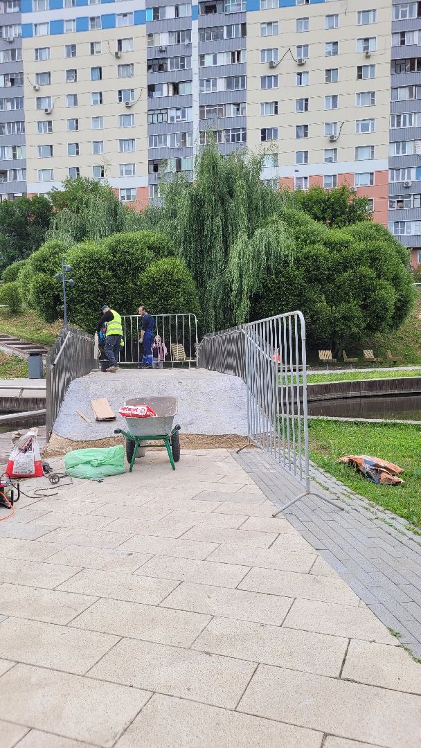 жкх; благоустройство; ремонт; мост; видное