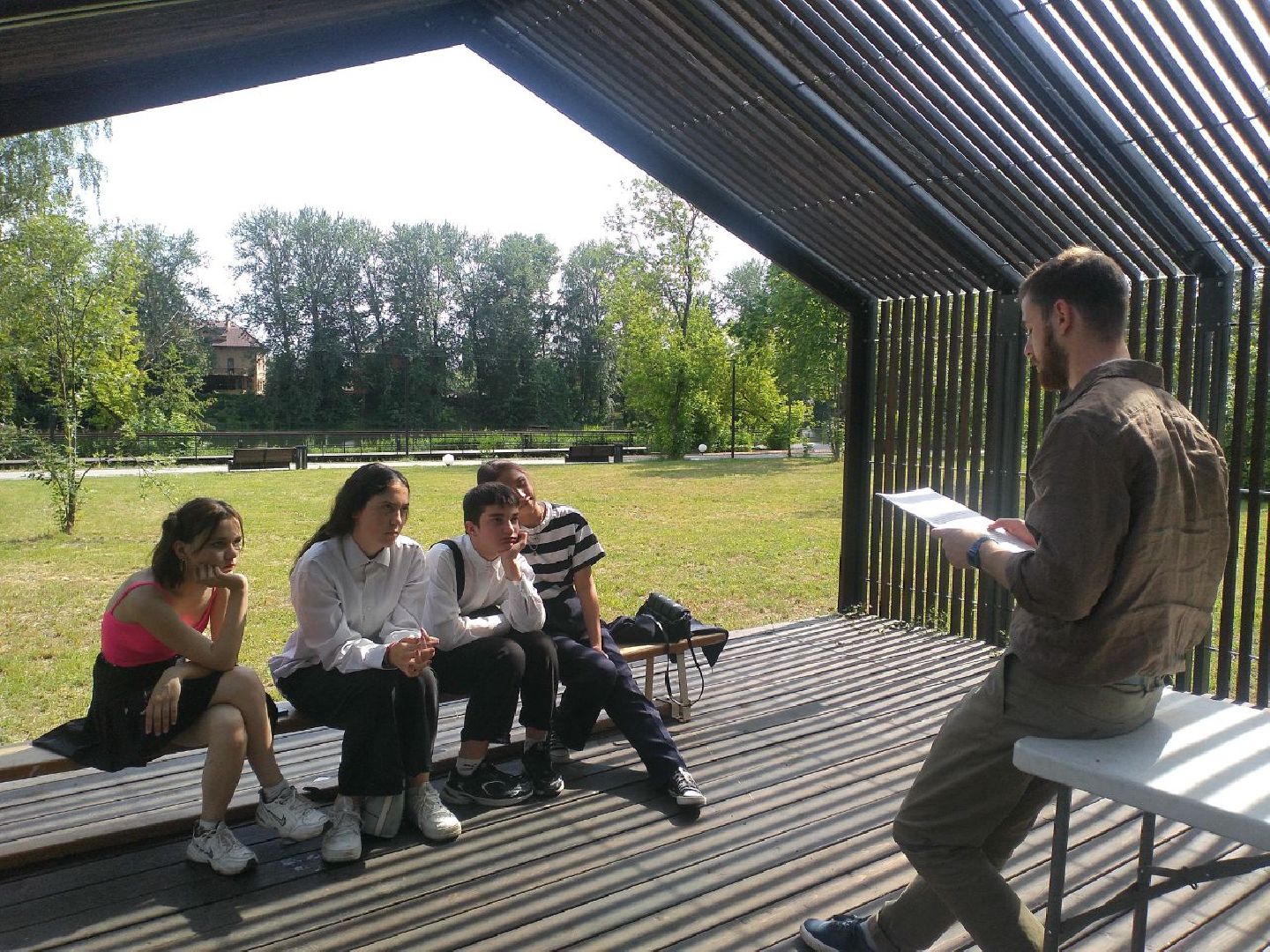 лекторий, дети, парк, Лосино-Петровский