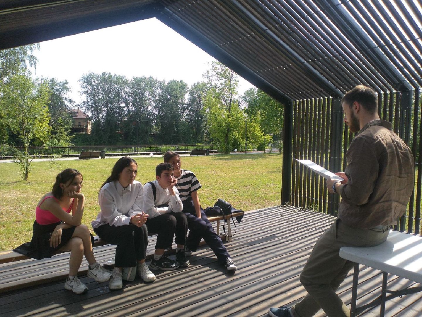 лекторий, дети, парк, Лосино-Петровский