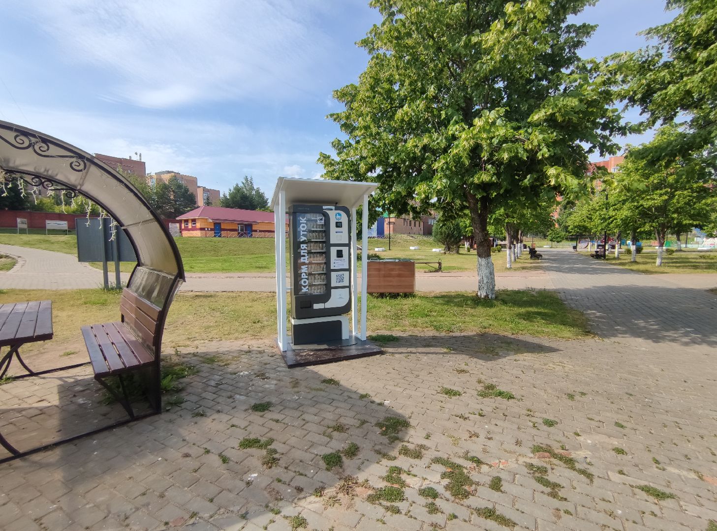 Экология, корм для уток, автомат, Дубна