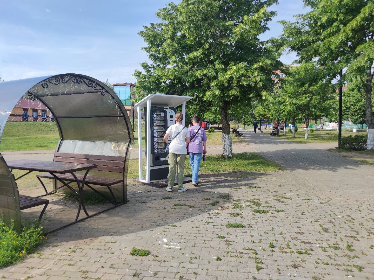 Экология, корм для уток, автомат, Дубна