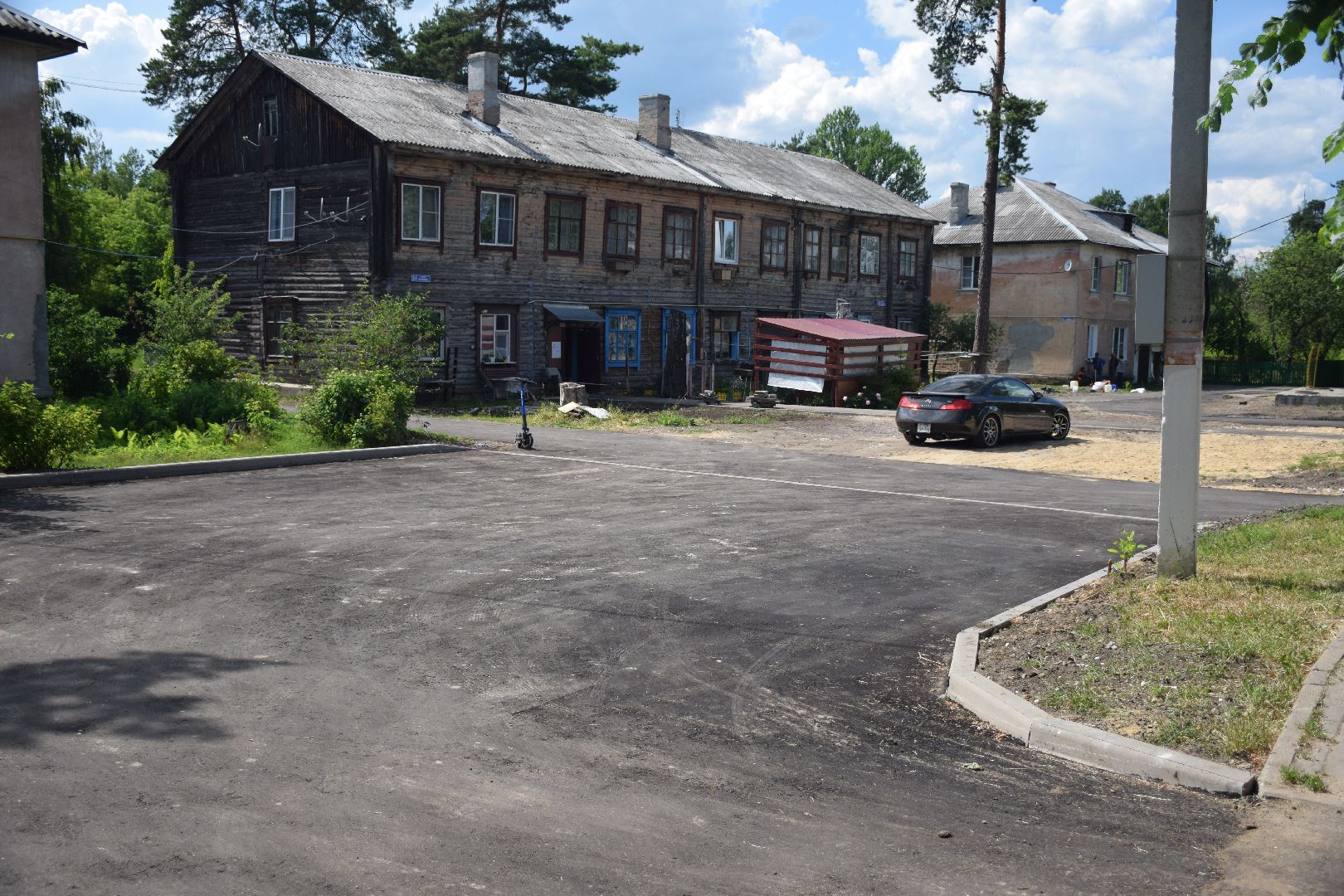 Электрогорск, городской округ Павловский Посад, асфальт, дорога, дворы, парковка, улица
