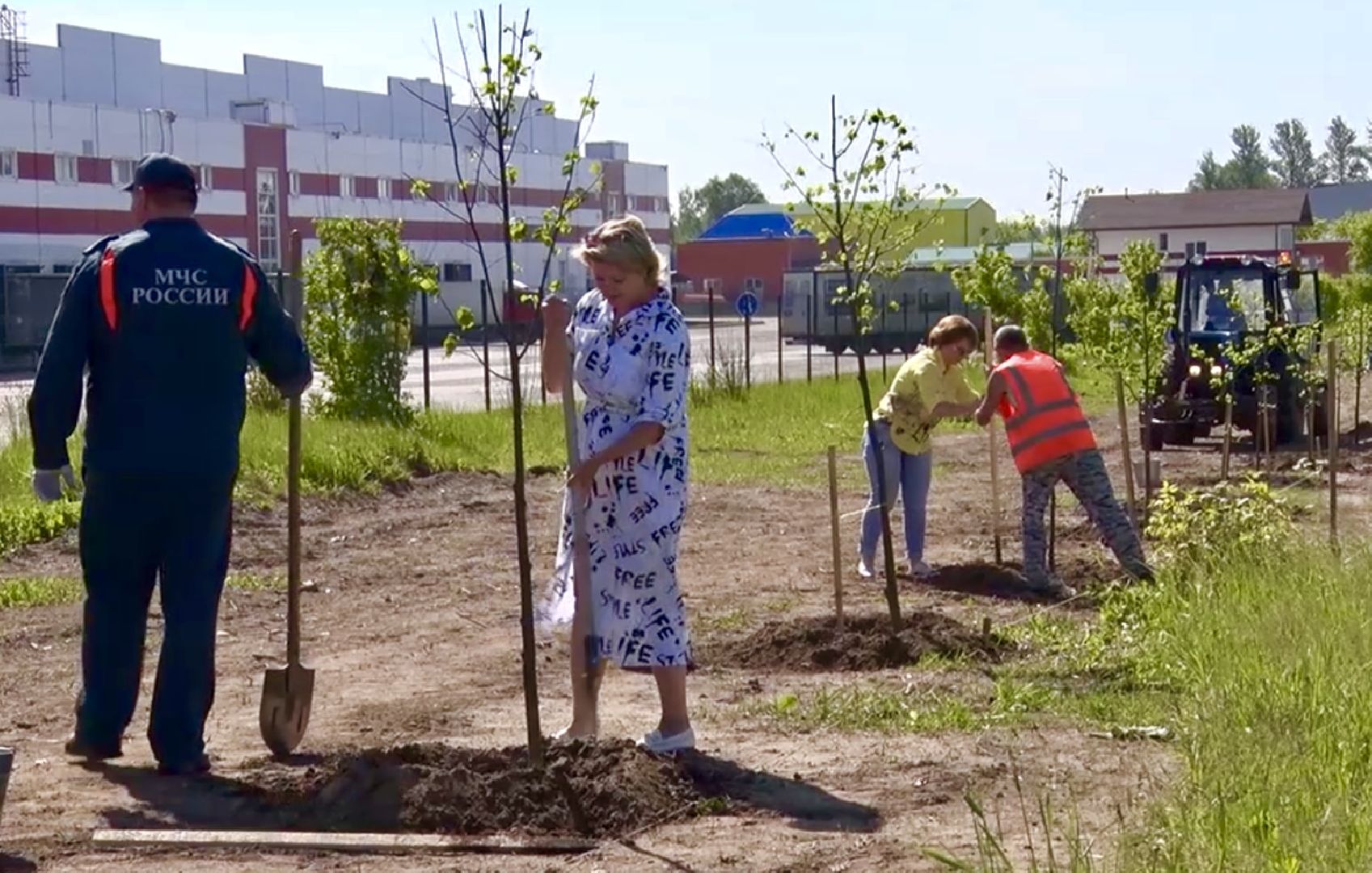 Клин, благоустройство, общество, экология, высадка деревьев