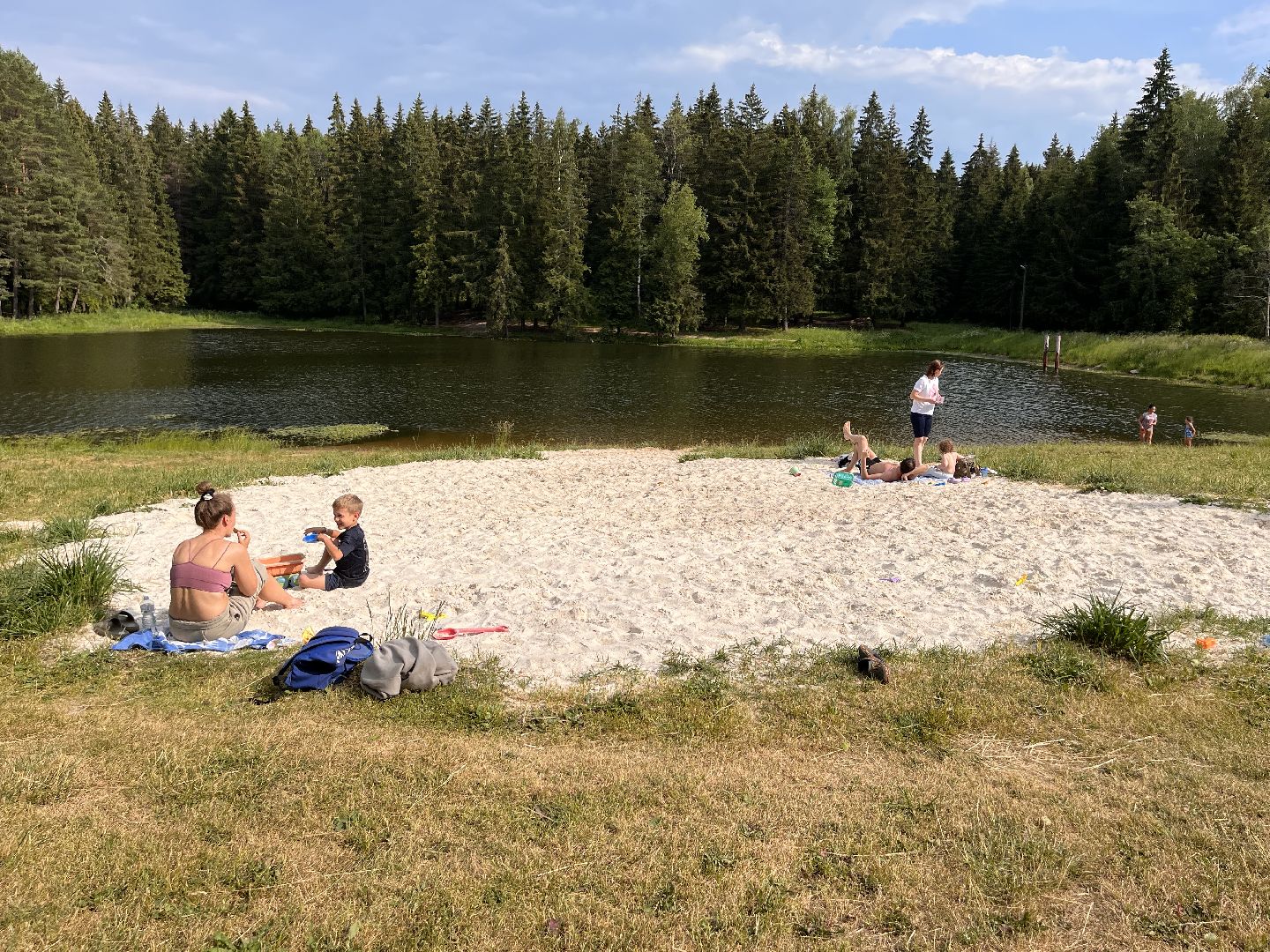 Шаховская, отдых, плотина, песок