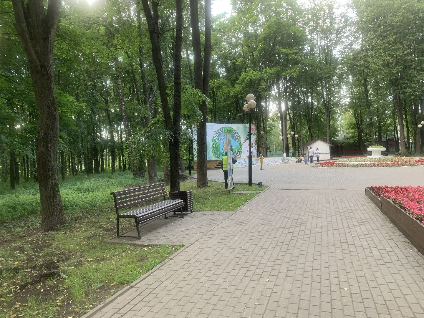 Парки, благоустройство, лето в подмосковье,Городской парк