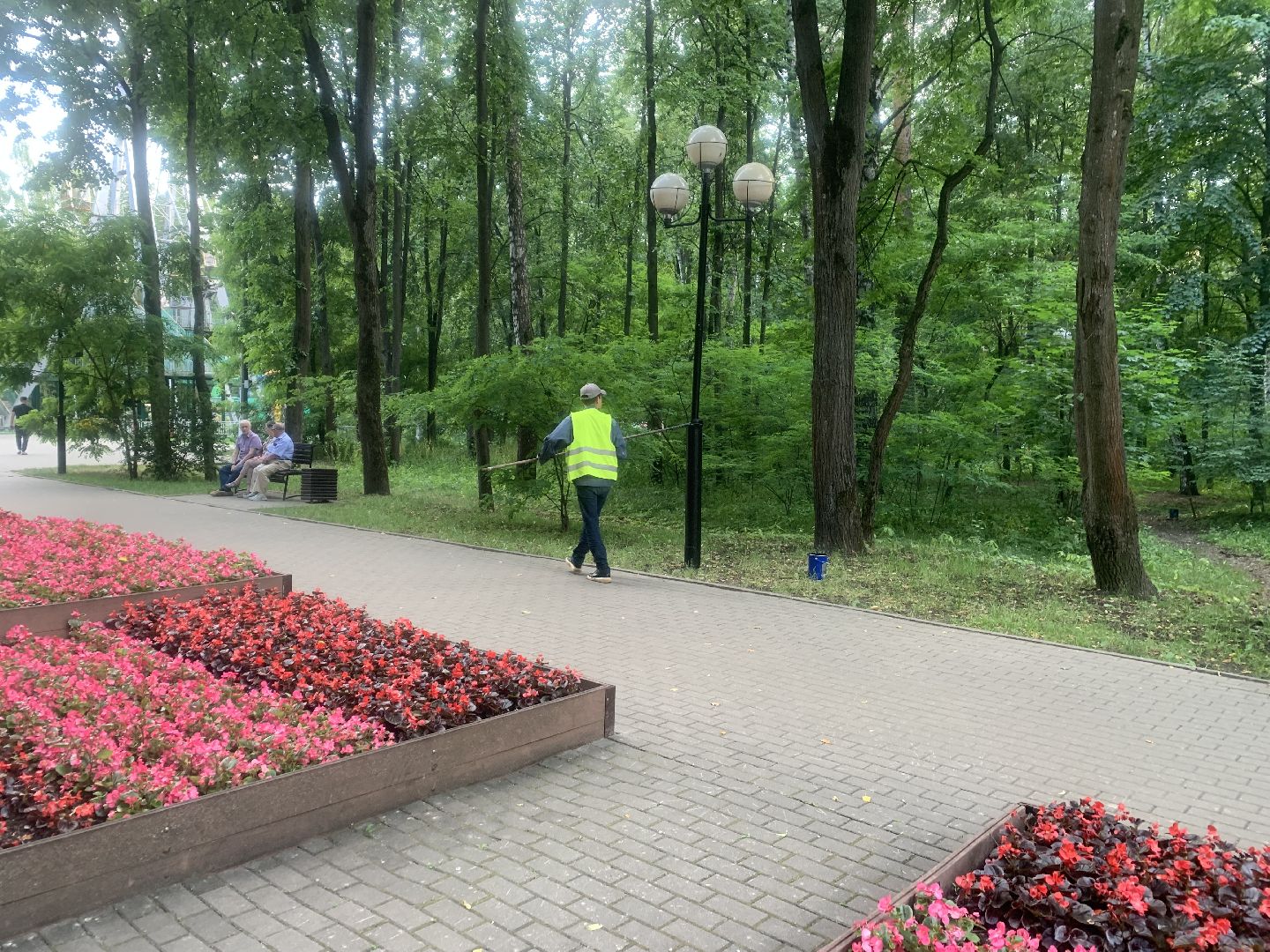 Парки, благоустройство, лето в подмосковье,Городской парк
