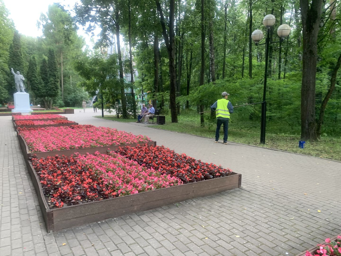 Парки, благоустройство, лето в подмосковье,Городской парк