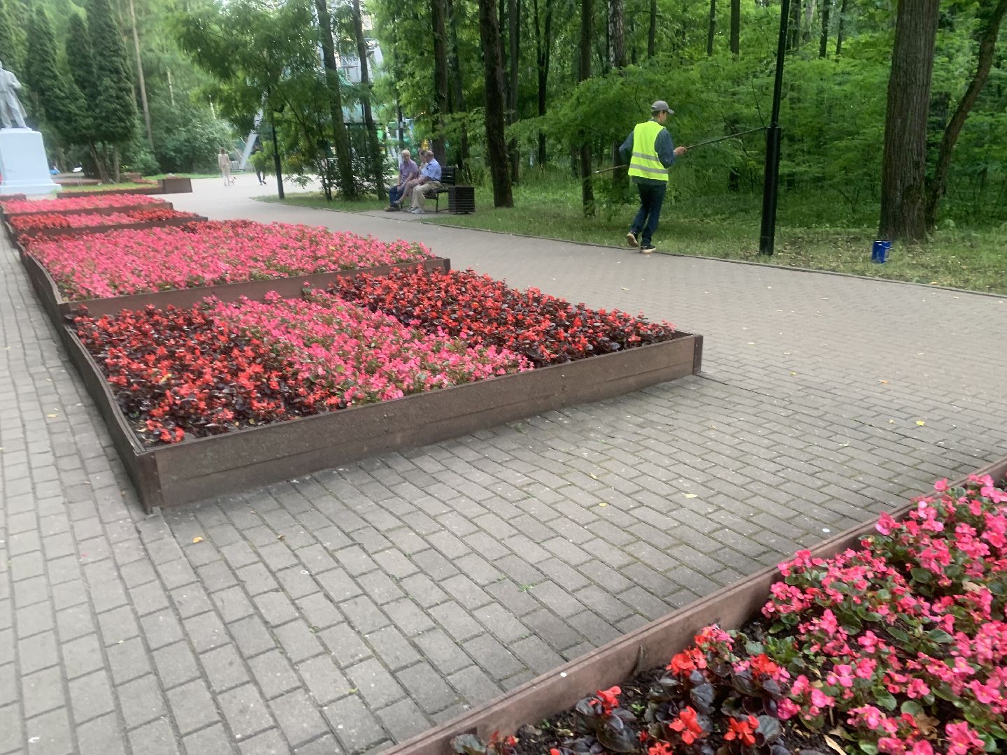 Парки, благоустройство, лето в подмосковье,Городской парк