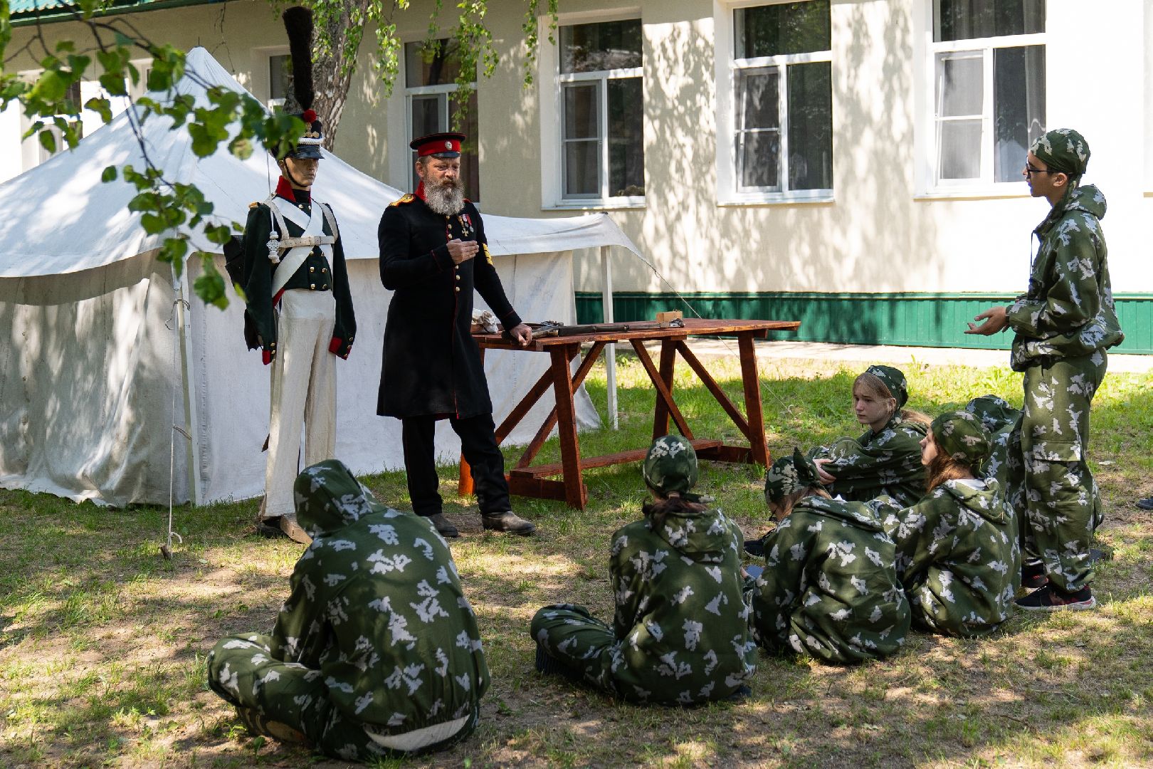 Можайск, Можайский городской округ, дети, военно-исторические сборы, Бородино - 2023, патриотическое воспитание, Бородинское поле, лето