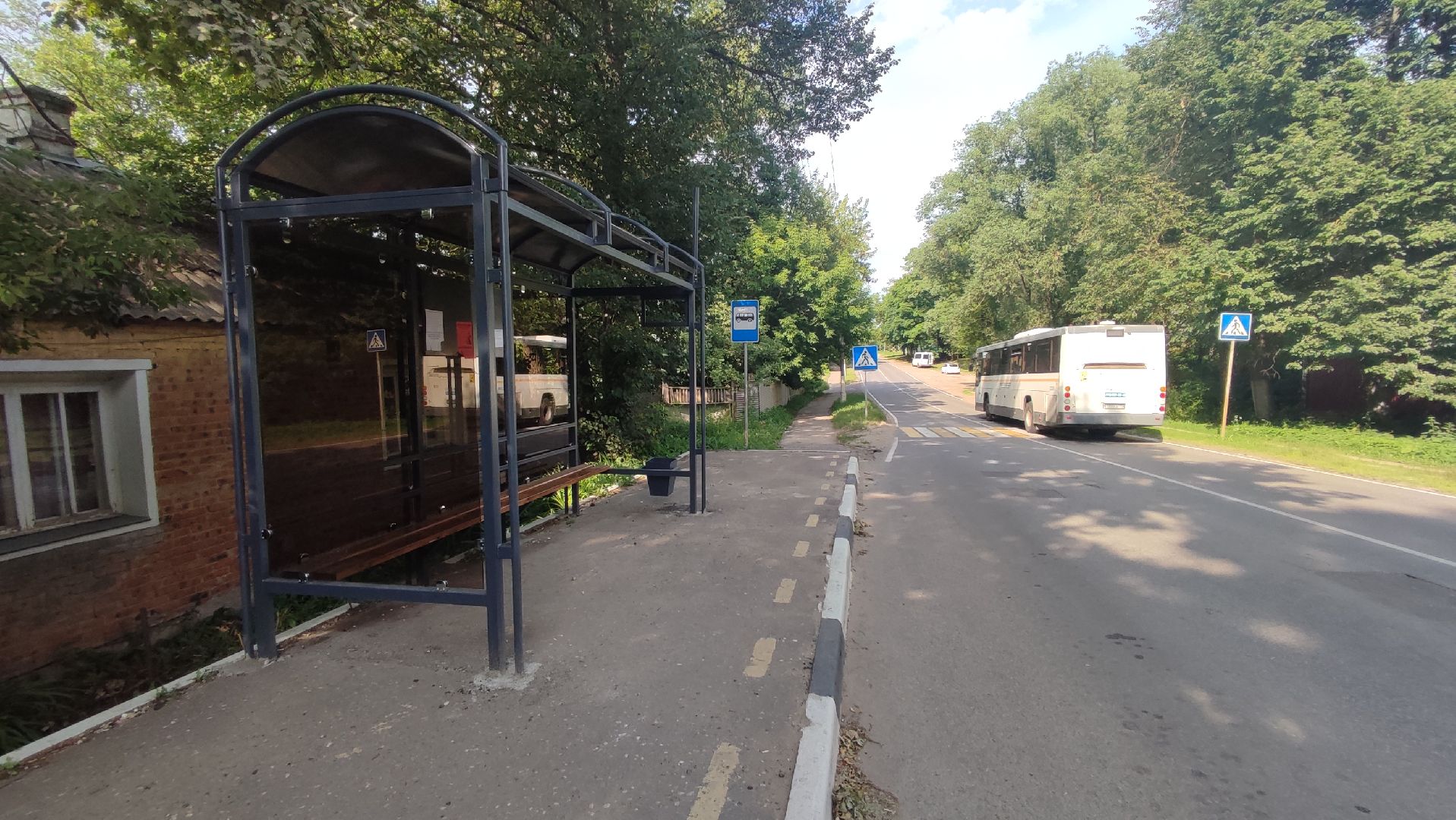 Кашира, билетная, остановка, павильон, общественный транспорт