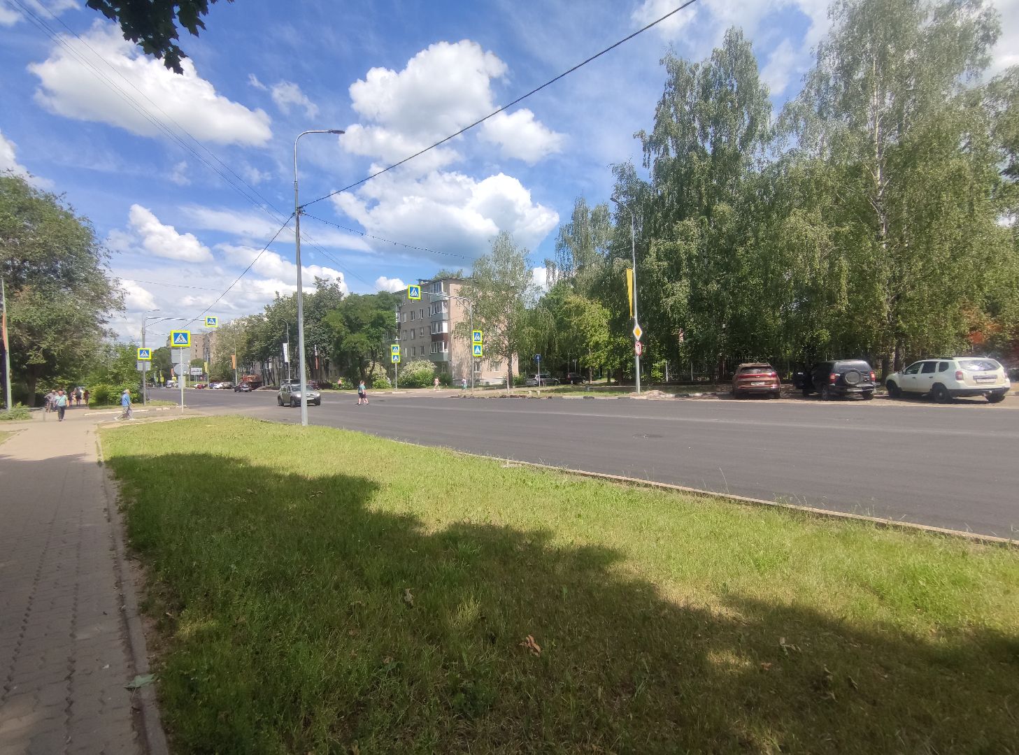 Новый асфальт, дорога, Дубна