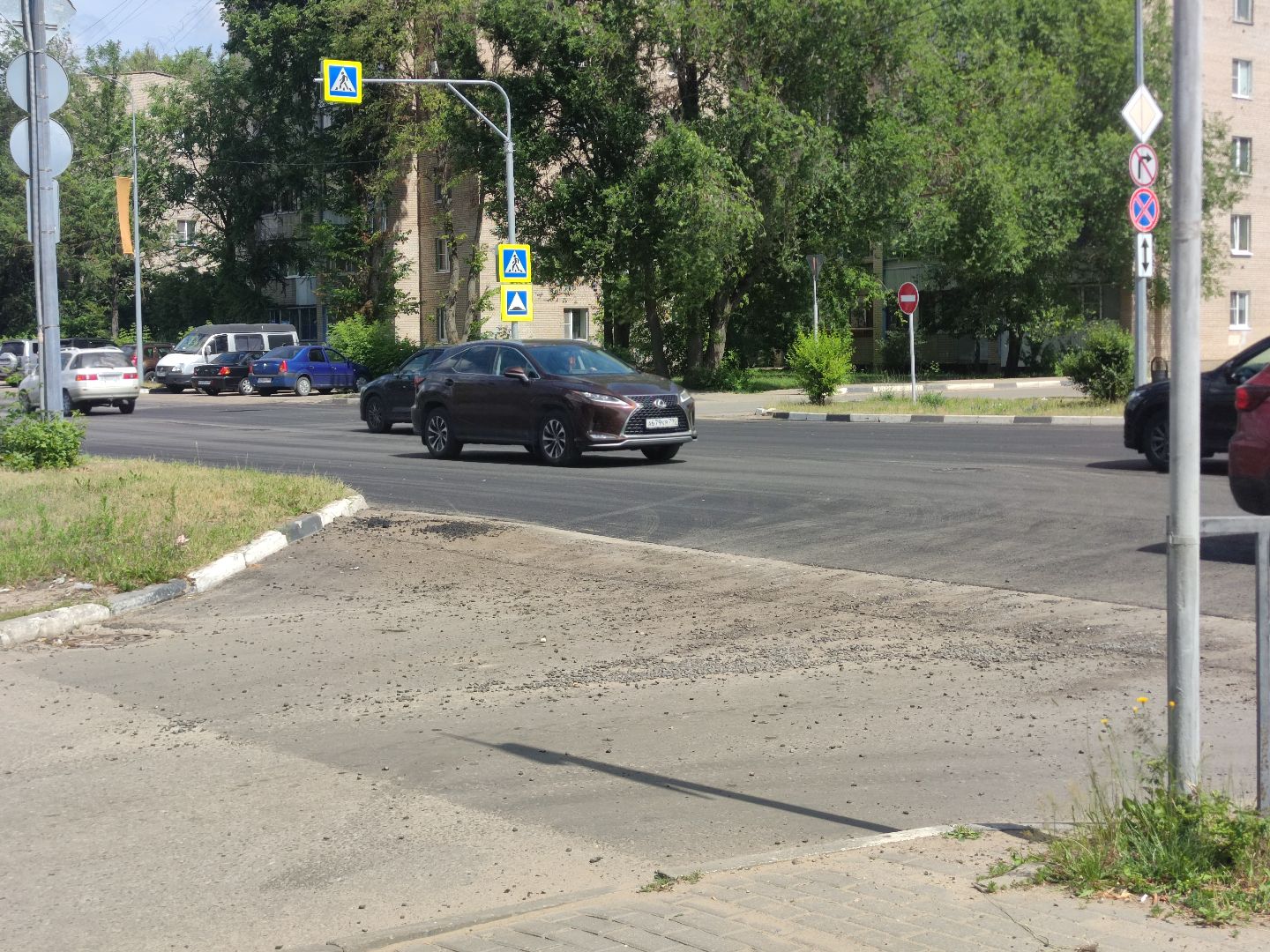 Новый асфальт, дорога, Дубна