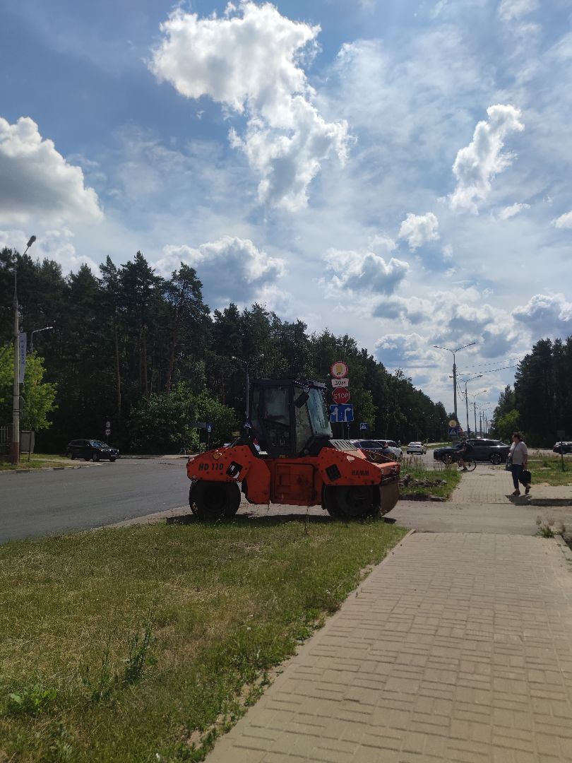 Новый асфальт, дорога, Дубна