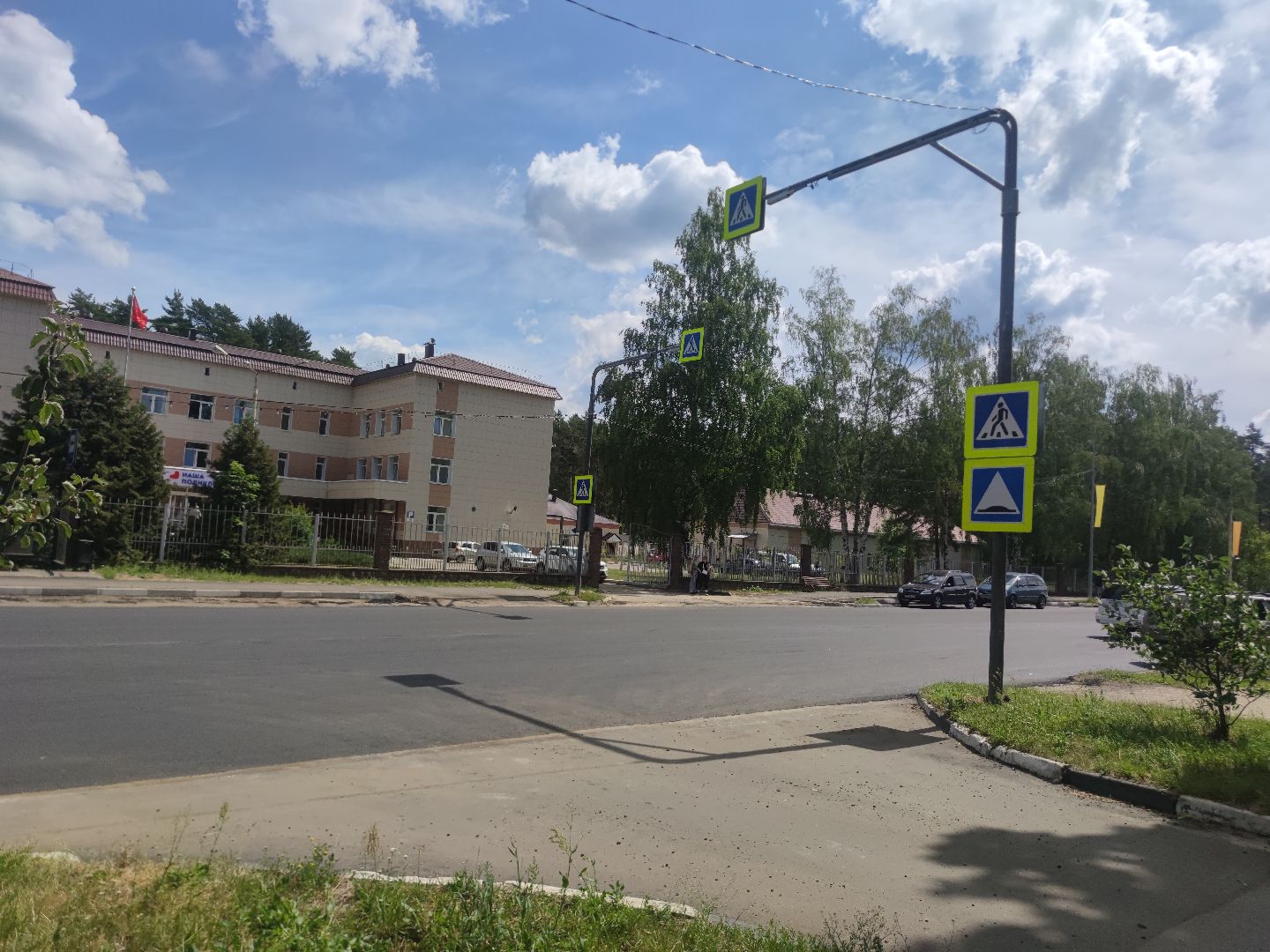 Новый асфальт, дорога, Дубна