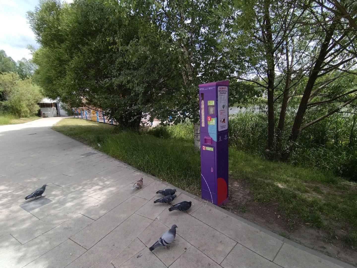 Мытищи, Автомат для кормления уток, Парк