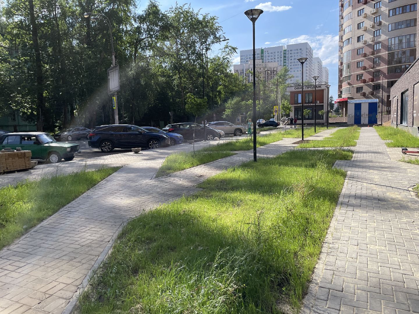 Сквер, жк, территория, дом