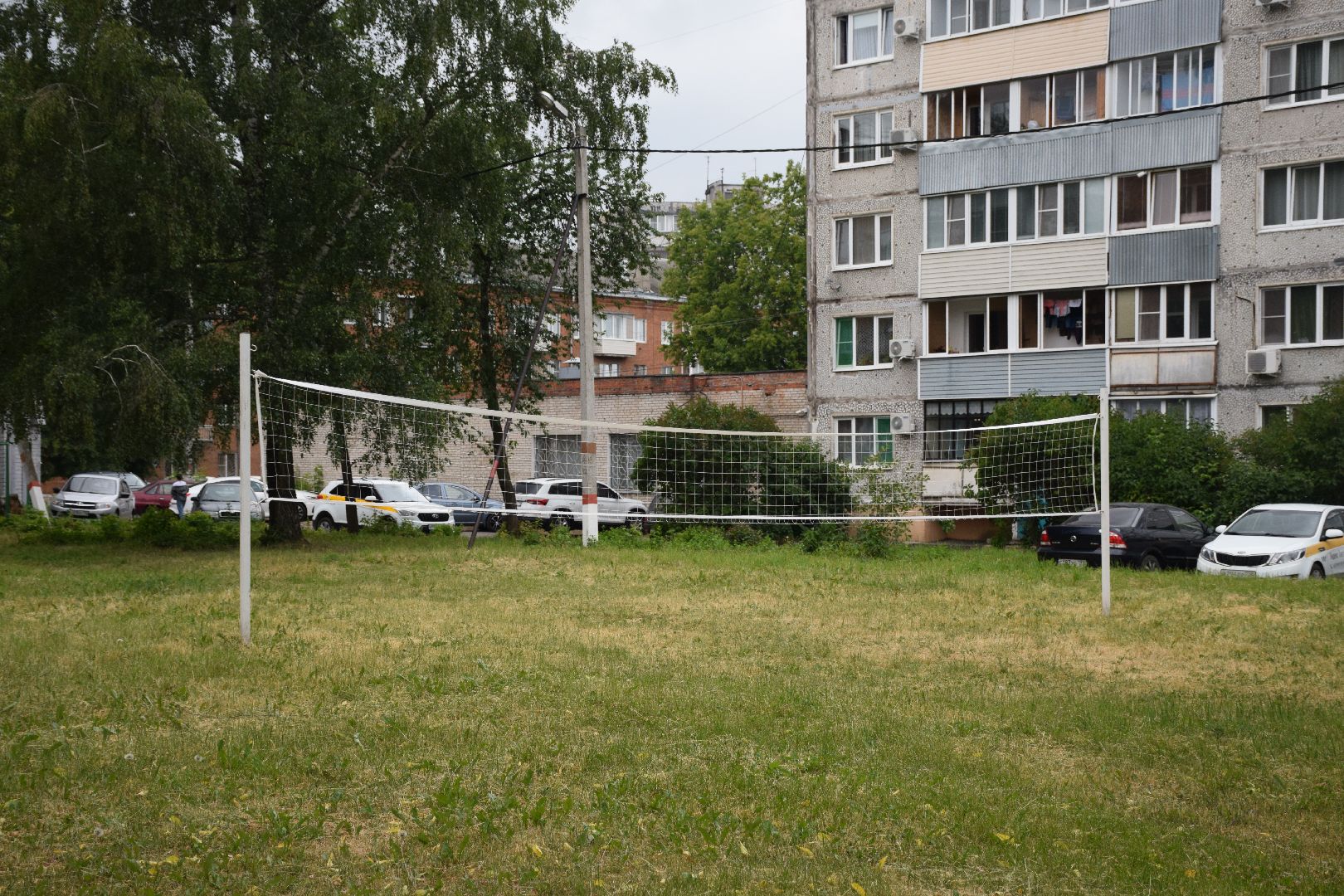 Павловский Посад, городской округ Павловский Посад, спорт, волейбол, площадка, сетка, дети, игра