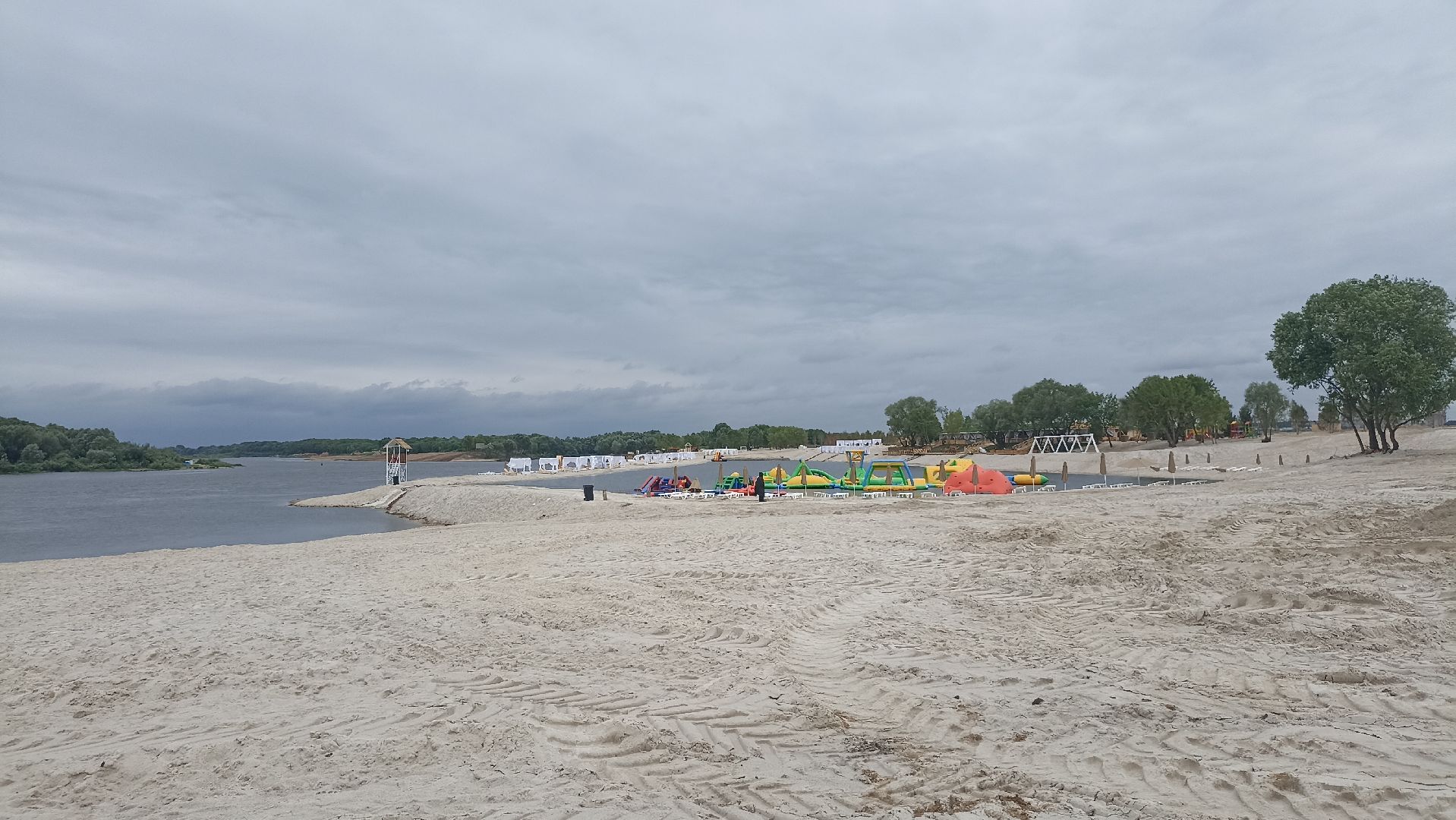 Серпухов, Подмосковье, река Ока, зона отдыха у воды, дети, спорт, отдых