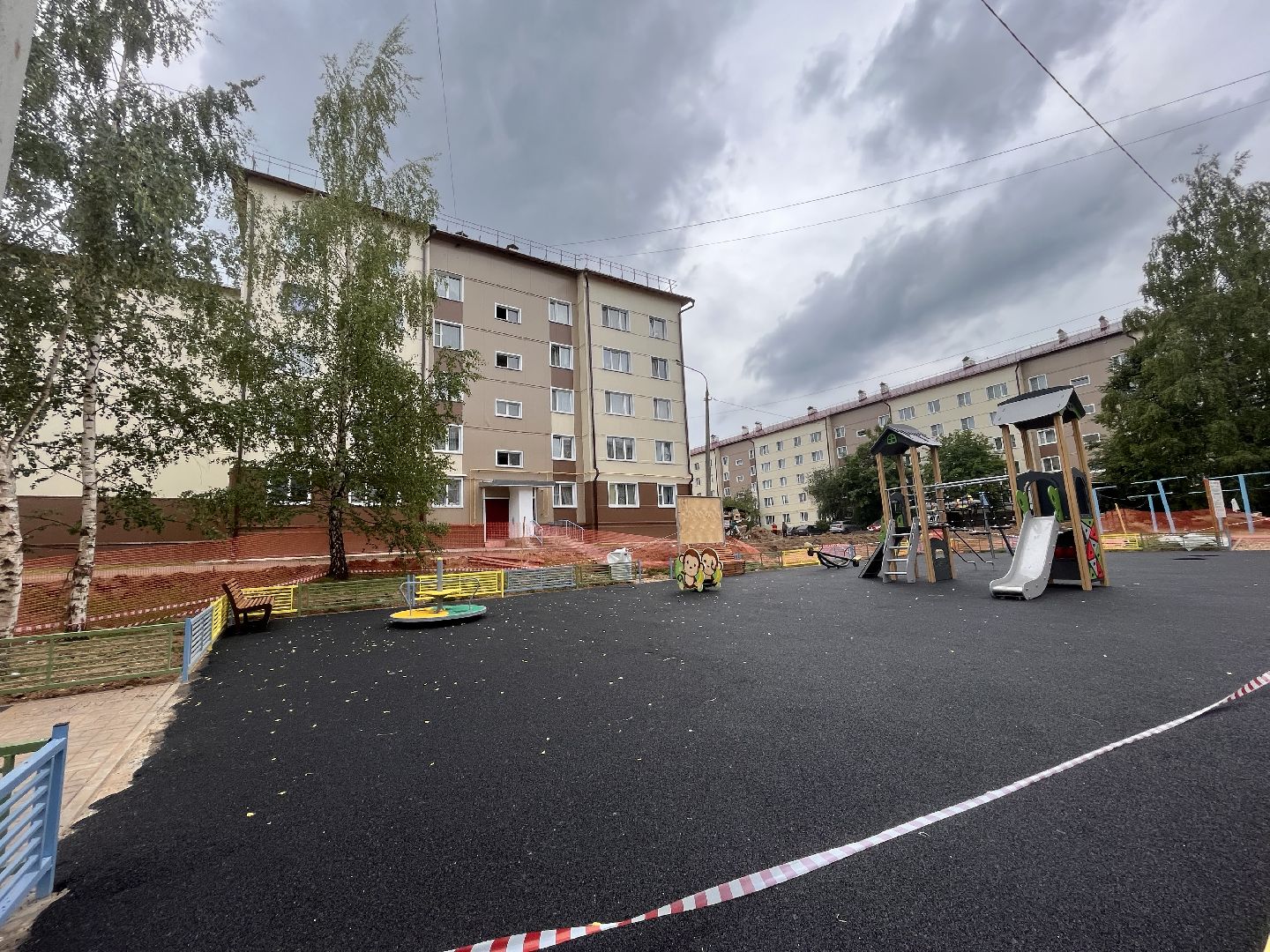 Шаховская, детская площадка, дети, строительство, благоустройство
