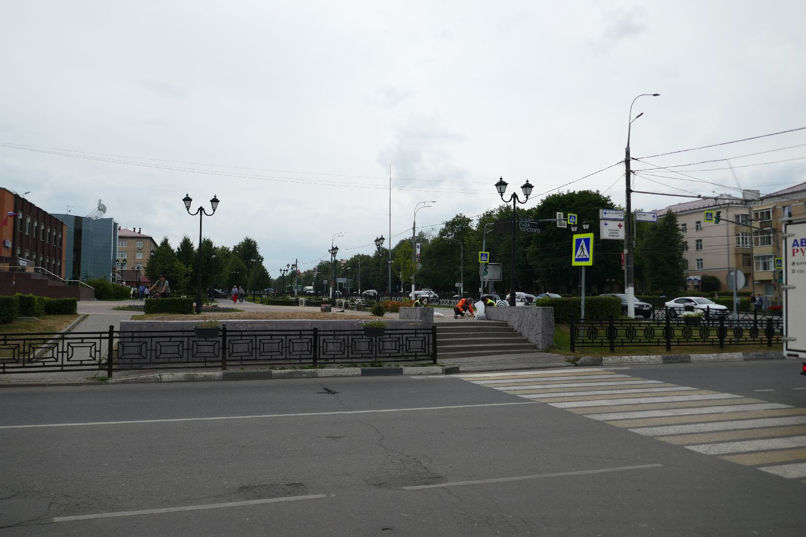 Подольск, брусчатка, бульвар, благоустройство