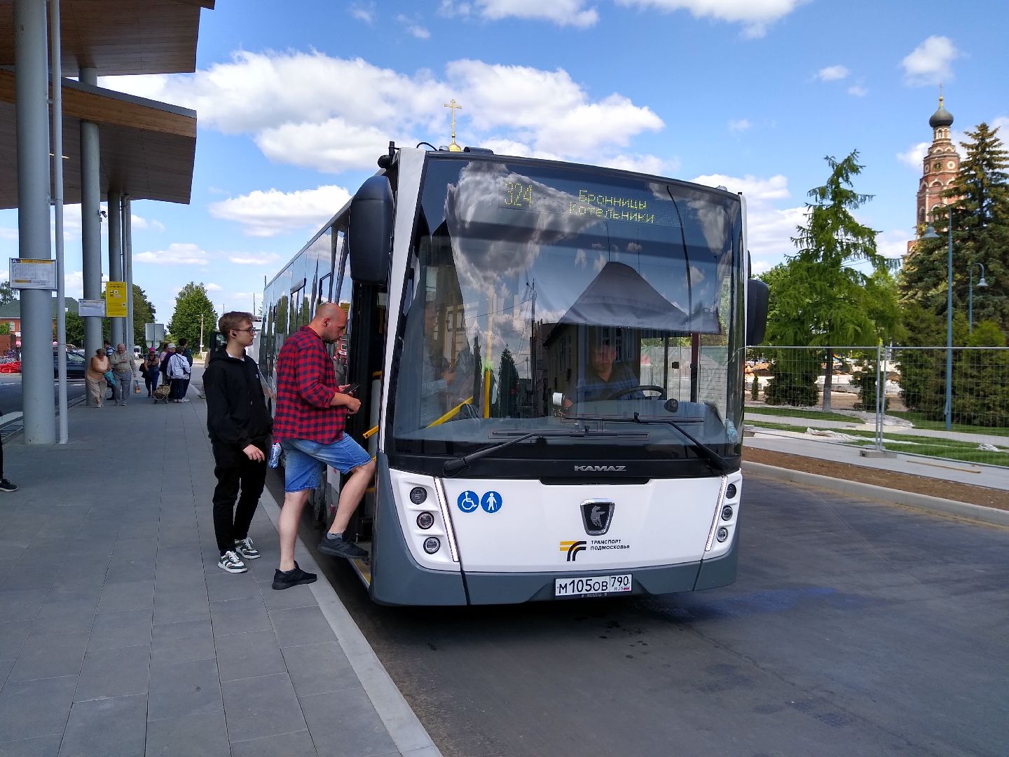 Бронницы, транспорт, обновлённая автостанция