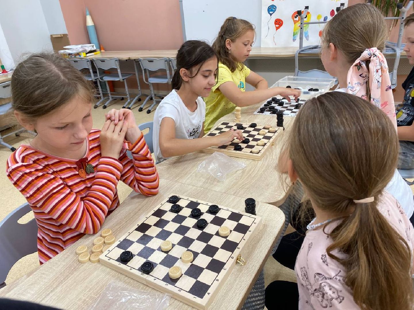 Чехов, ветераны, школа, шашки, турнир, пришкольный лагерь