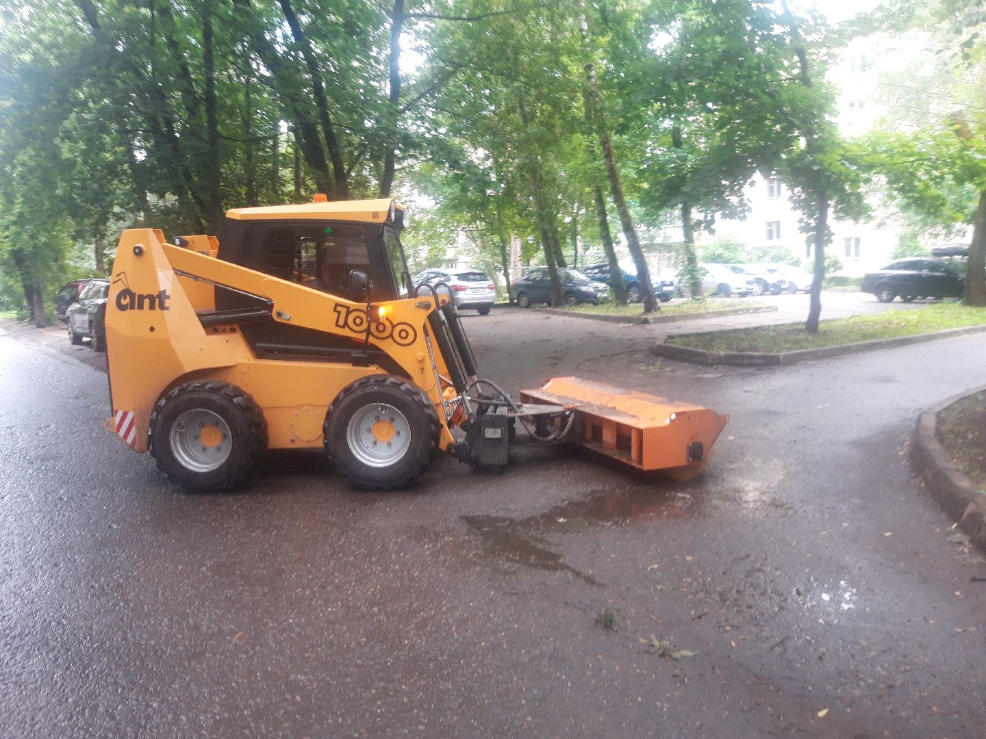 двор, доброе дело, дождь,