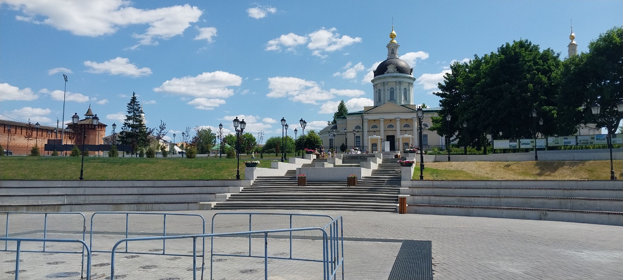 Коломна, фонтаны, набережная