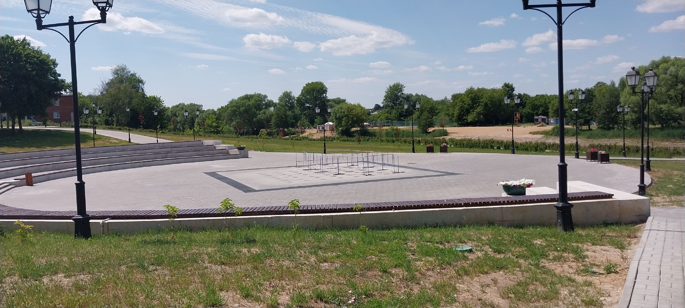 Коломна, фонтаны, набережная