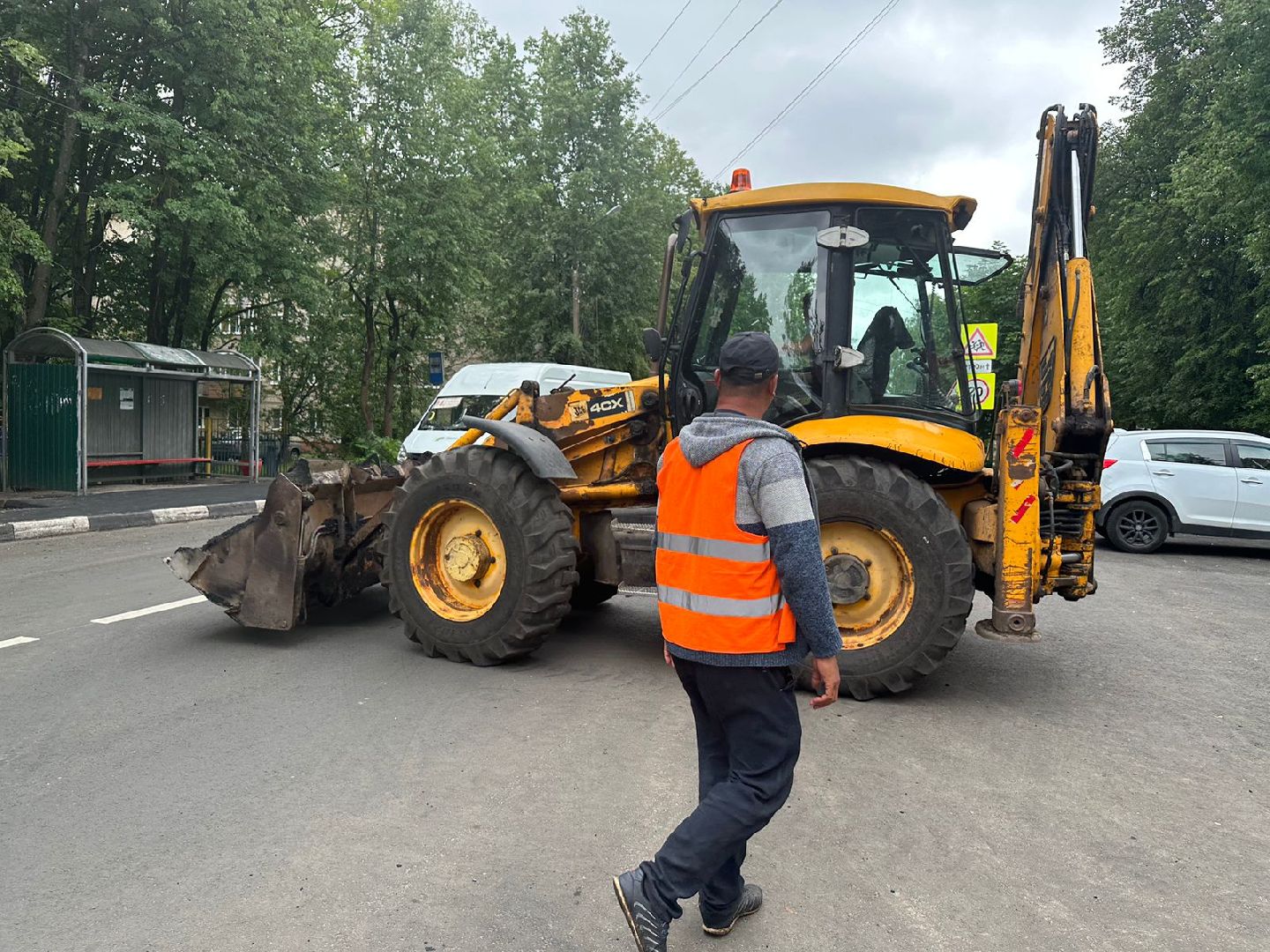 Новая дорога, ремонт дороги, уложили асфальт, сеть тротуаров, Наро-Фоминск