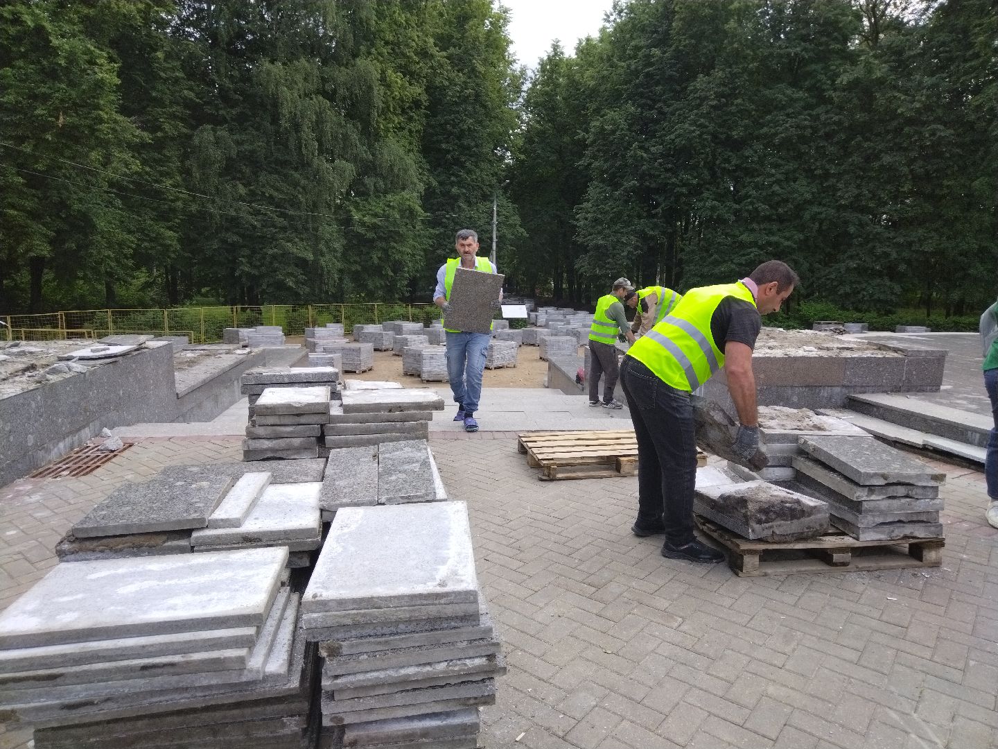 реконструкция парка, Мытищи, центральный парк, фонтан