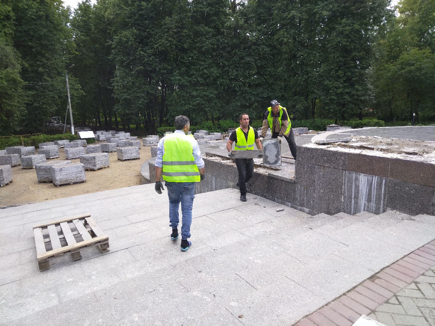 реконструкция парка, Мытищи, центральный парк, фонтан