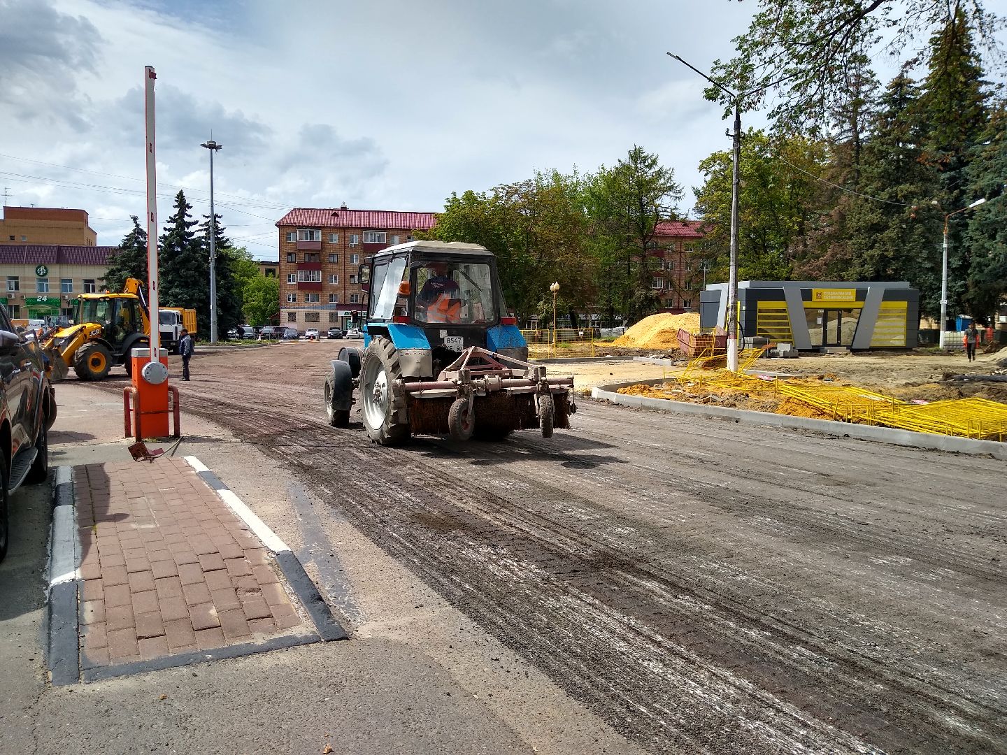 Раменское, дороги, ремонтные работы на Комсомольской площади