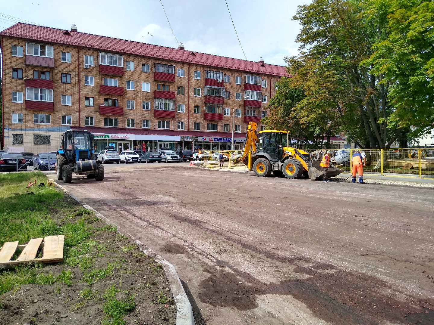 Раменское, дороги, ремонтные работы на Комсомольской площади