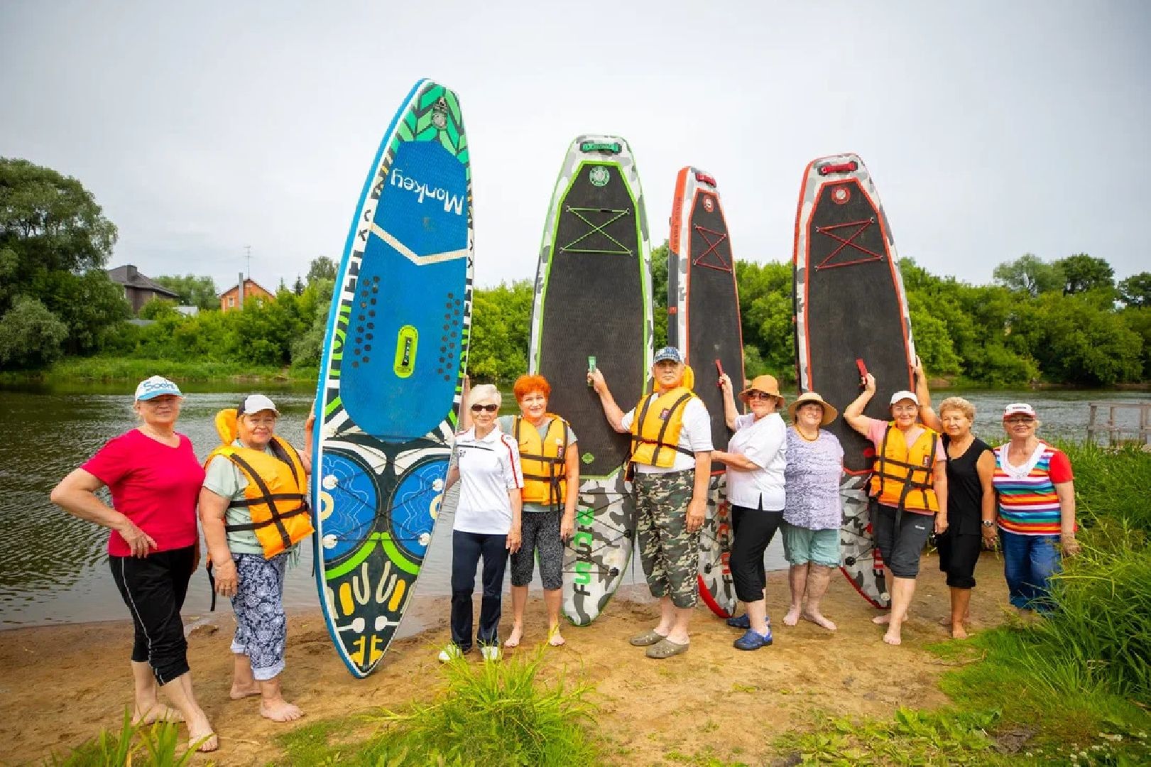 Активное долголетие, губернатор, сапсерфинг, сапборды, спорт, отдых, Орехово-Зуево, Клязьма