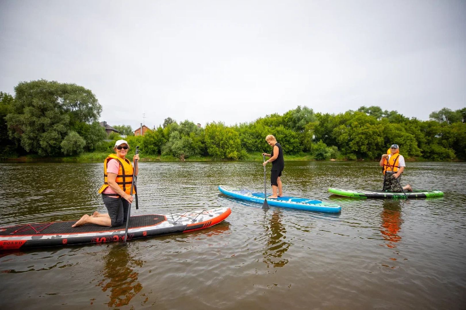 Активное долголетие, губернатор, сапсерфинг, сапборды, спорт, отдых, Орехово-Зуево, Клязьма