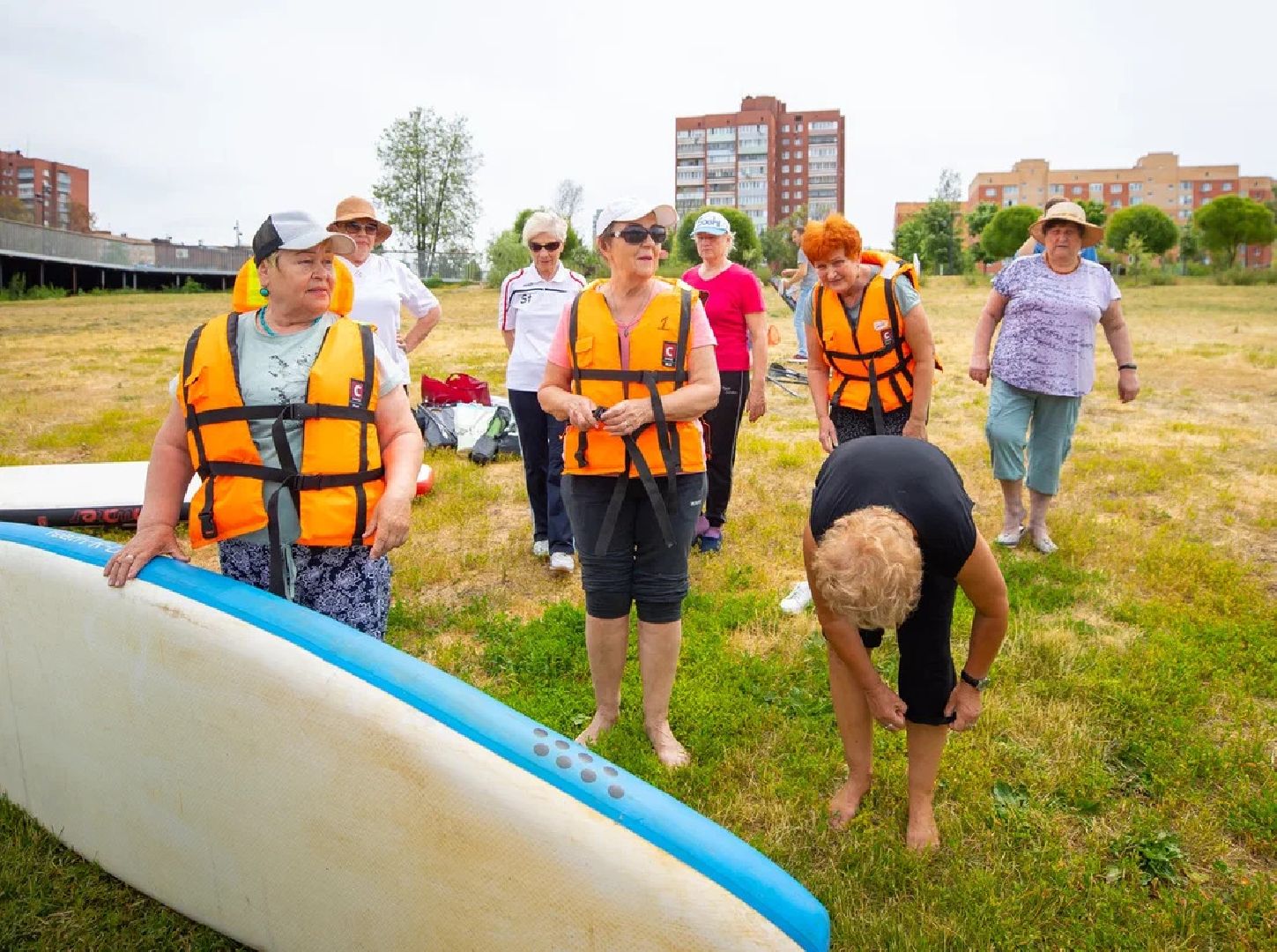 Активное долголетие, губернатор, сапсерфинг, сапборды, спорт, отдых, Орехово-Зуево, Клязьма