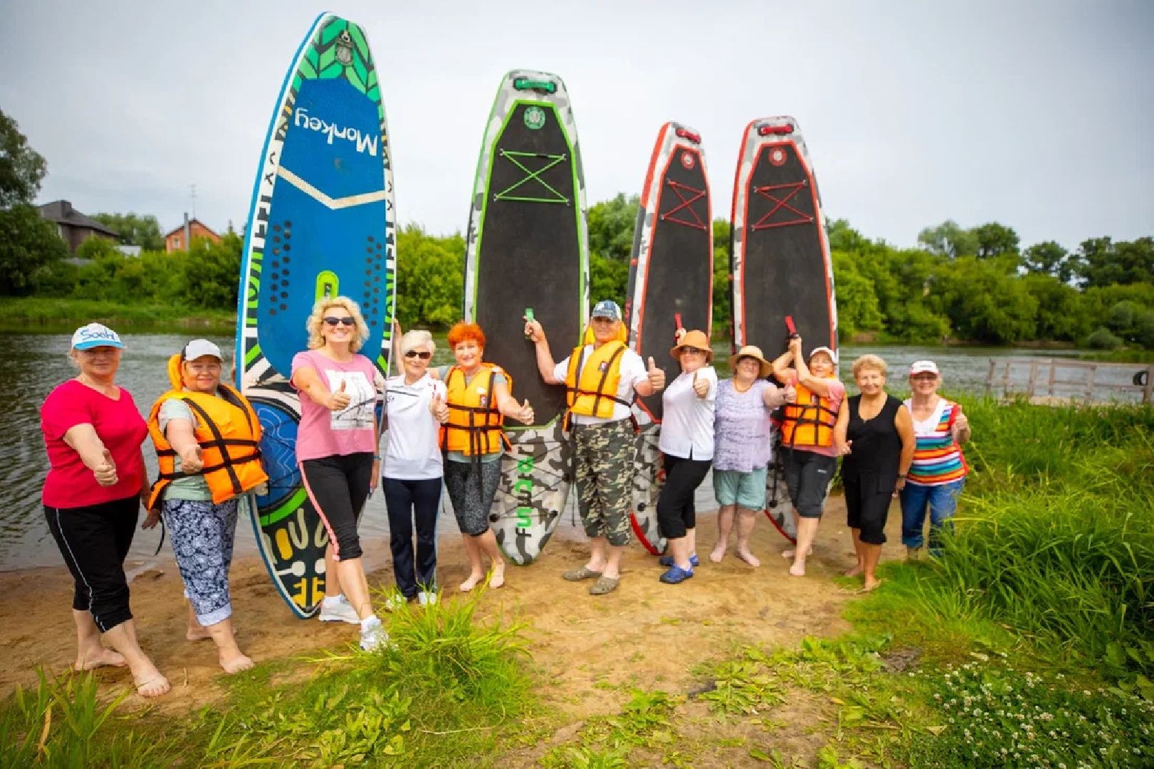 Активное долголетие, губернатор, сапсерфинг, сапборды, спорт, отдых, Орехово-Зуево, Клязьма