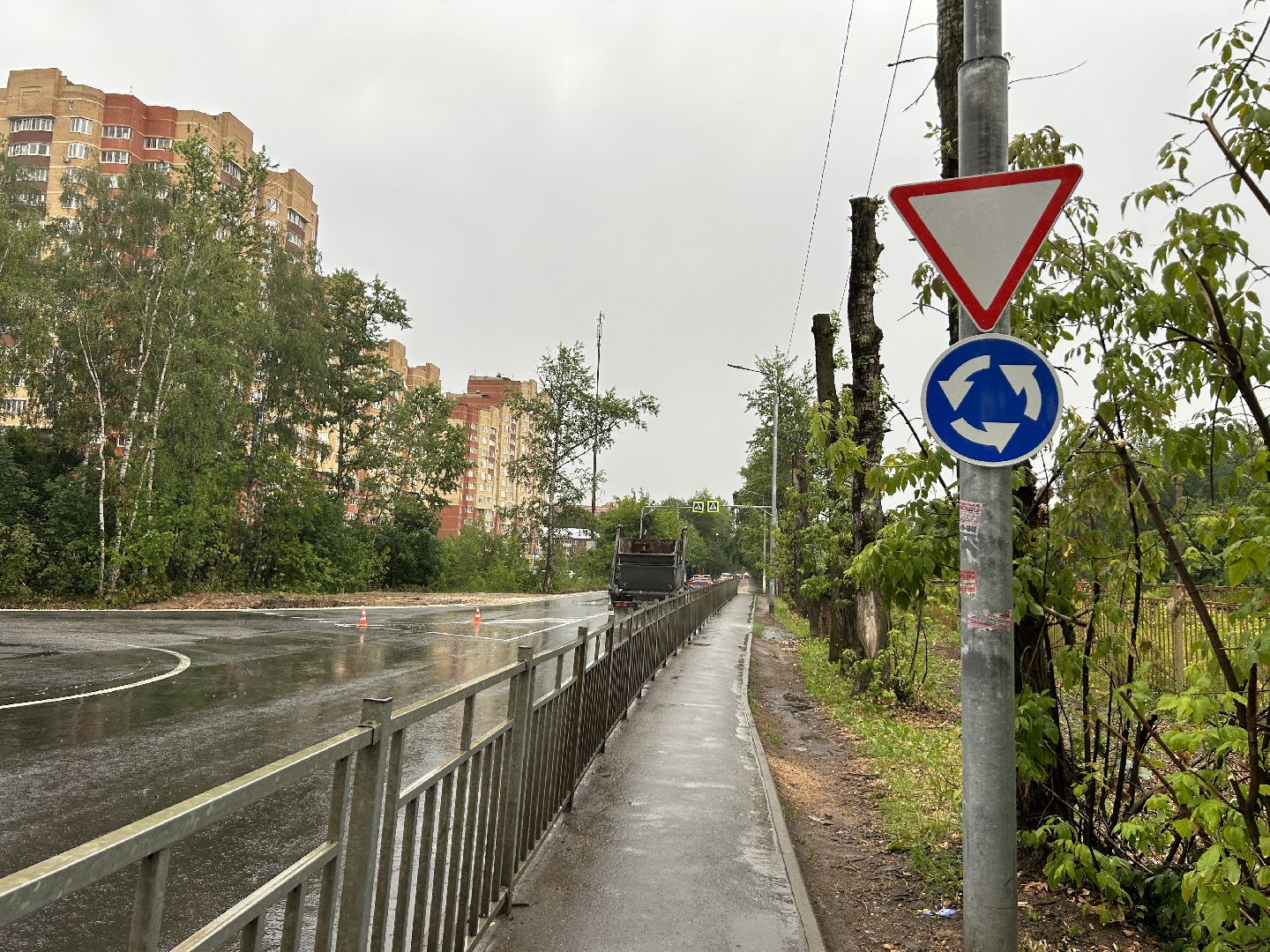 круговое движение, дороги, Щёлково