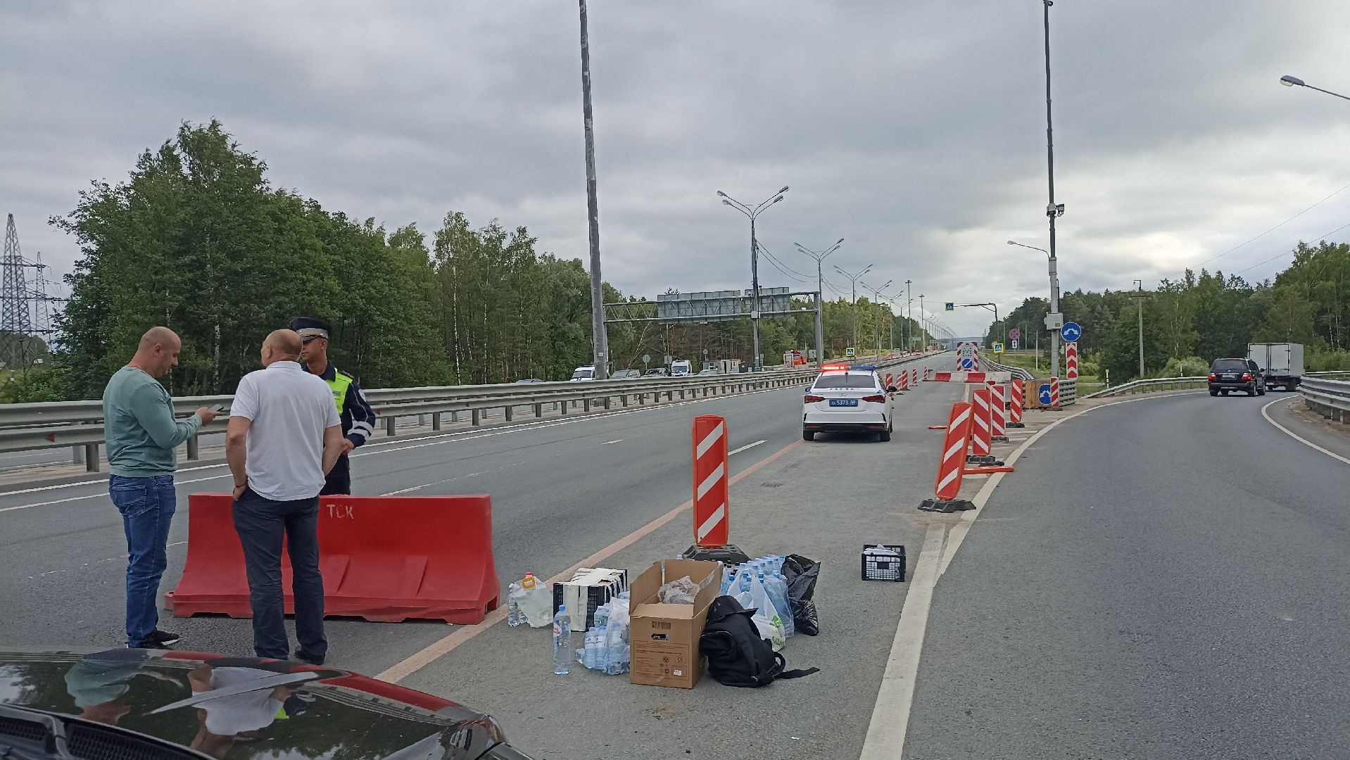Серпухов, Подмосковье, пробка, трасса М-2, Симферопольское шоссе