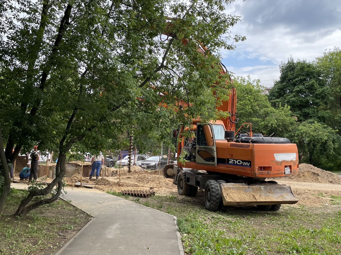 Детский сад, строительство, жители, дети