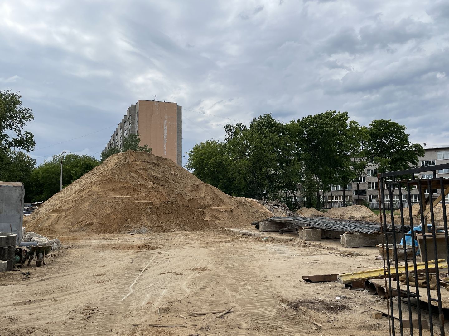 Детский сад, строительство, жители, дети