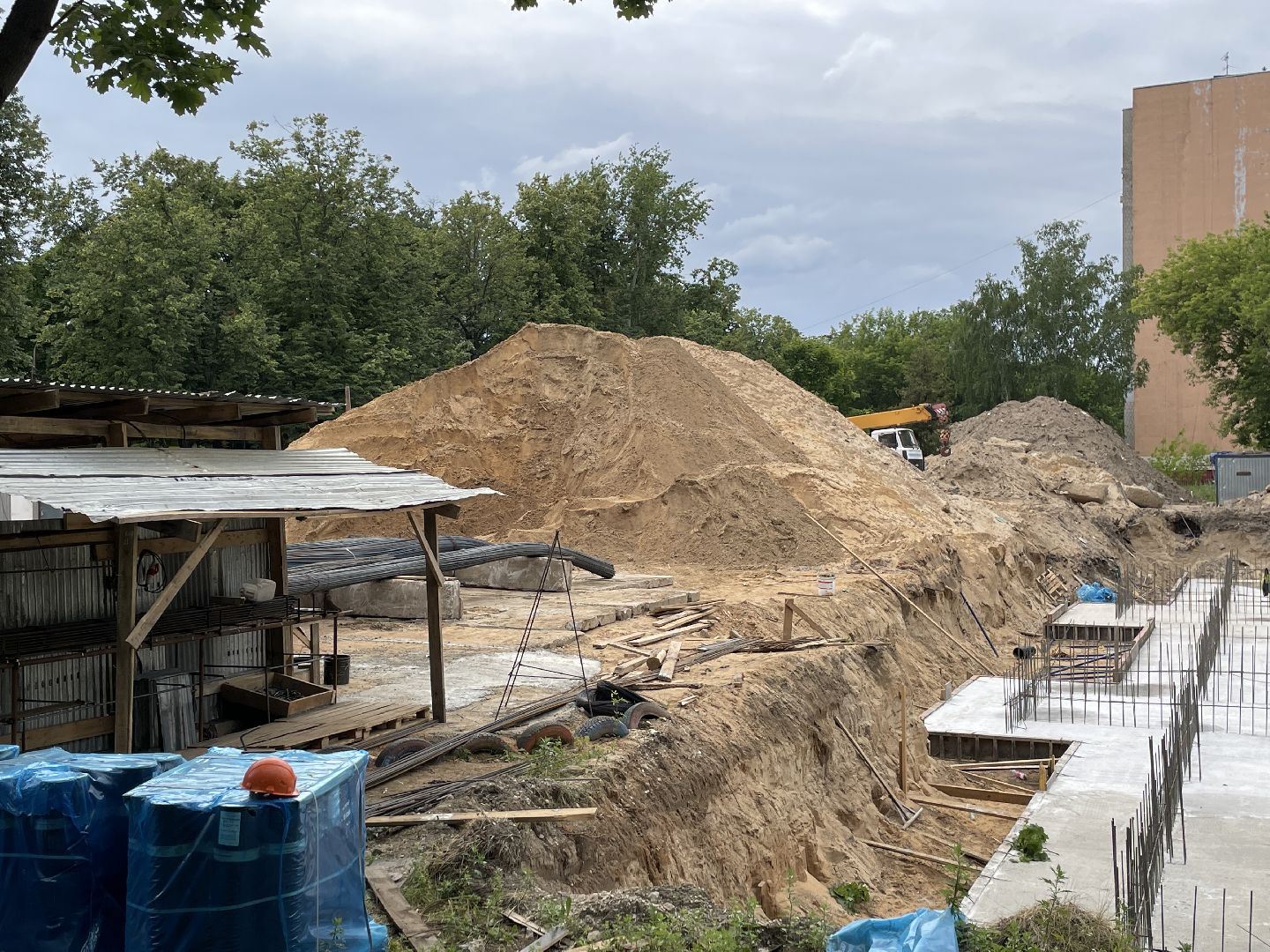 Детский сад, строительство, жители, дети