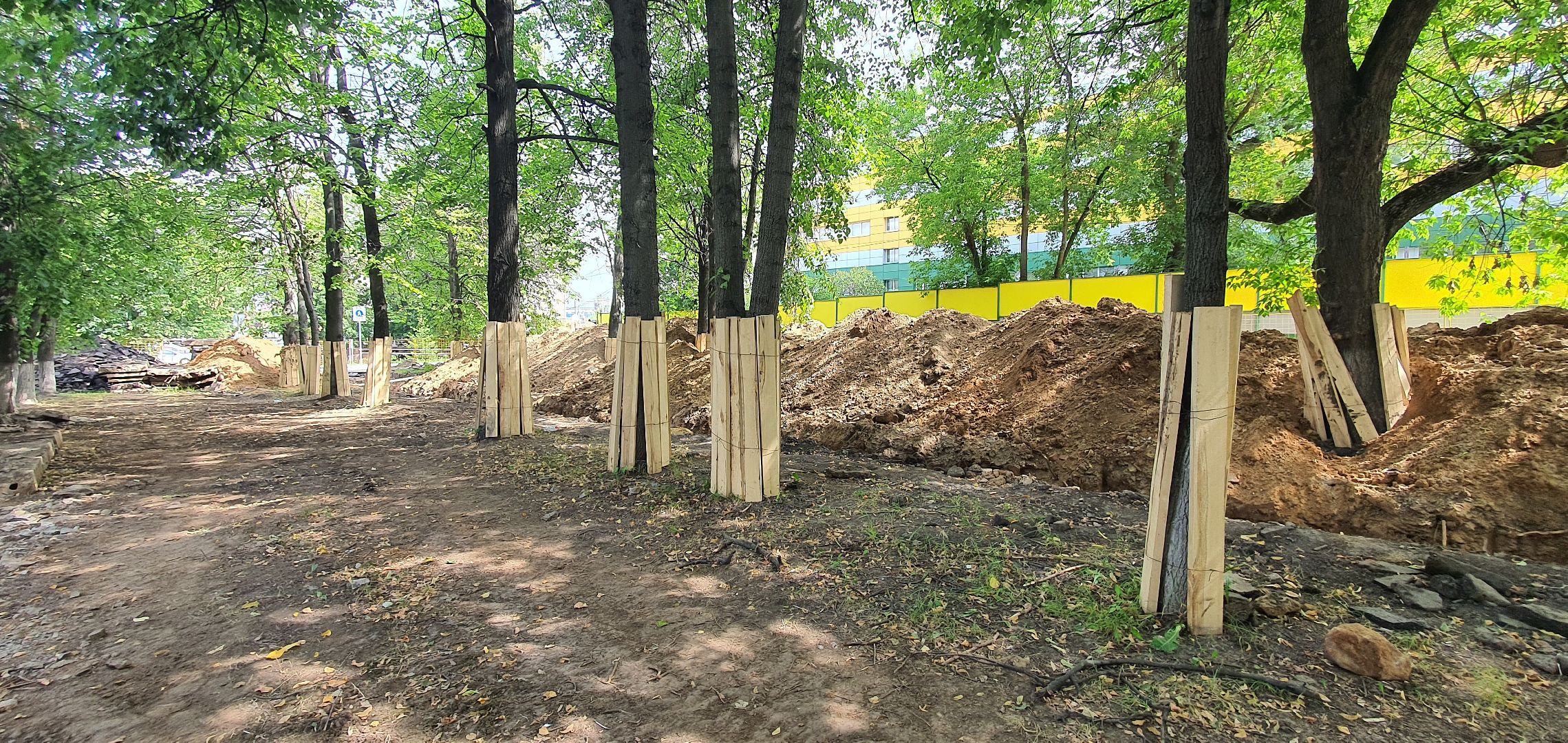 Строительство теплотрассы, Домодедово